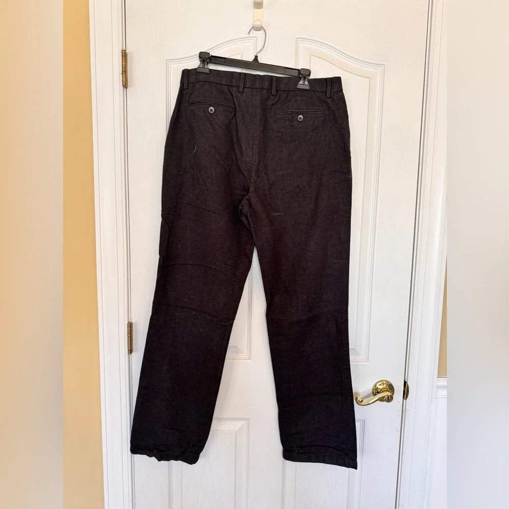 Banana Republic Men's Kentfield Black Dress Pants 100% Cotton Sz W36 L34